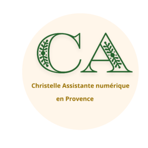 Logo Christelle Assistante Numérique en Provence - création d'identité visuelle pour artisans et producteurs locaux